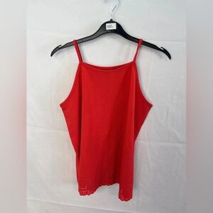 Red Sleeveless Top